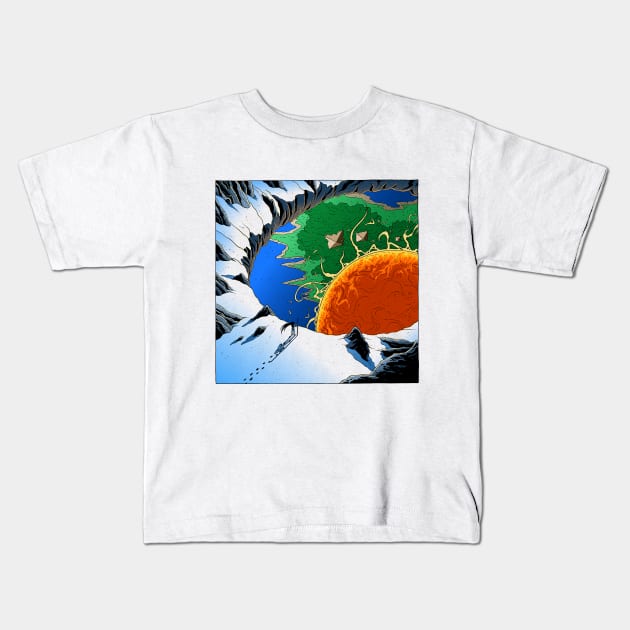 Hyperborea Kids T-Shirt by Squidology